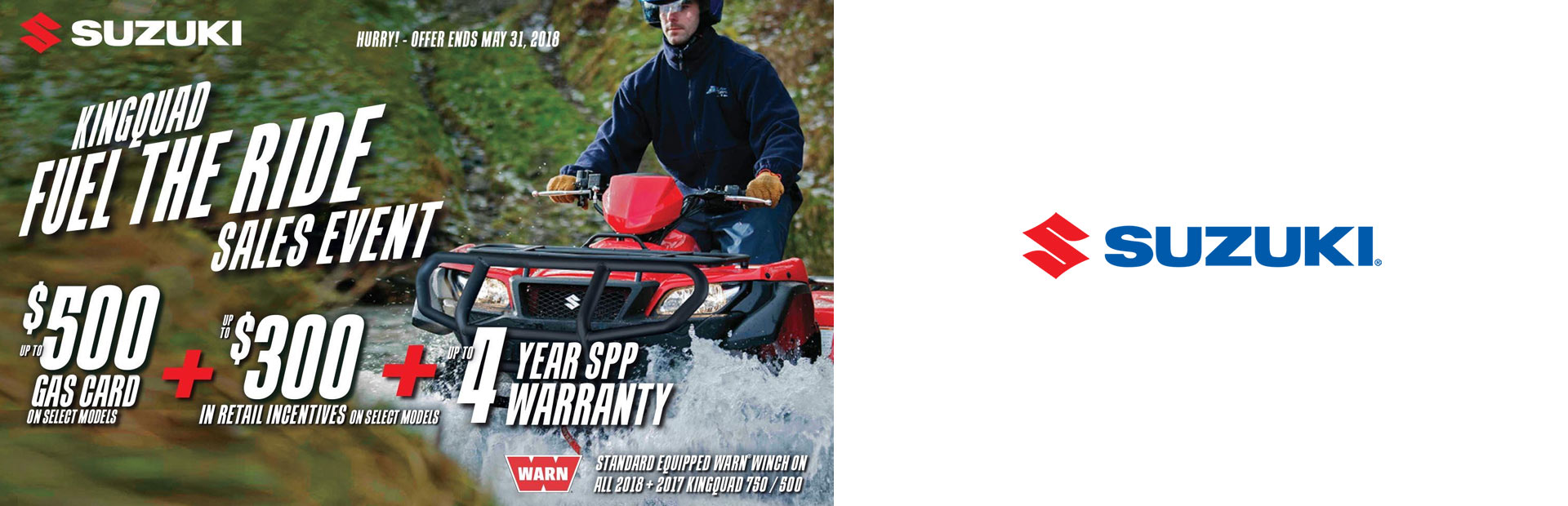 Suzuki: KingQuad Fuel the Ride Sales Event